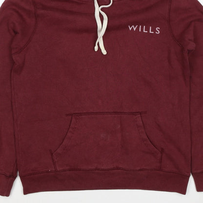 Jack Wills Women’s Red UK 12 Pullover Hoodie Logo Graphic