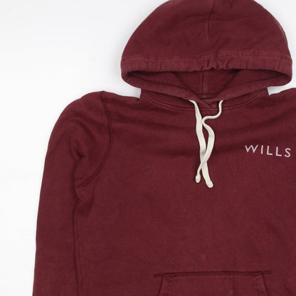 Jack Wills Women’s Red UK 12 Pullover Hoodie Logo Graphic