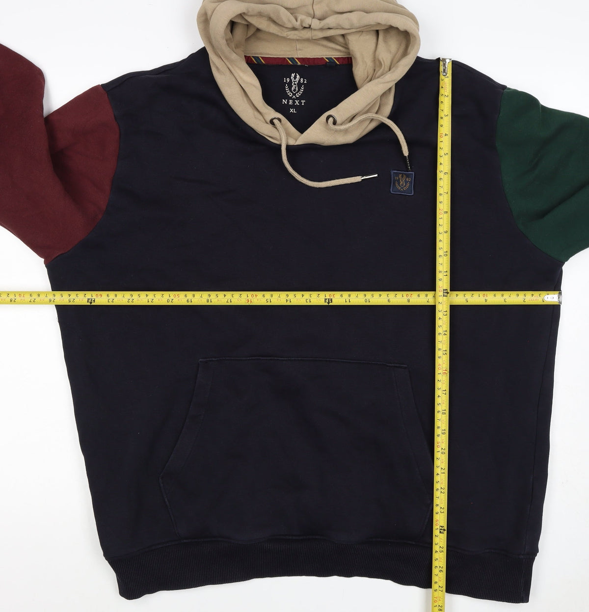 Next Men’s Multicoloured XL Pullover Hoodie College Logo