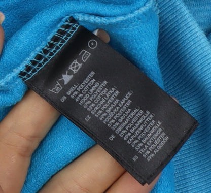 Divided by H&M Women Blue UK 10 Full Zip Hooded Cotton Hoodie