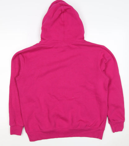 Internet Sensation Shop Women Pink M Skull Sequin Pullover Hoodie