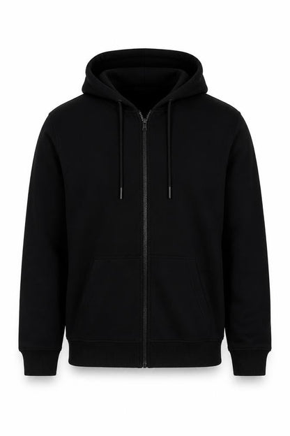 Only & Sons Men's Black M Full Zip Hooded Sweatshirt Pockets