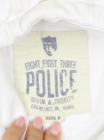 Eight Eight Three Police Men’s Ivory M Pullover Graphic Hoodie