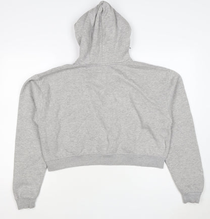 PrettyLittleThing Women Grey Size 22 Full Zip Hooded Hoodie