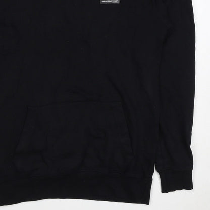 Good For Nothing Men’s Black S Pullover Hoodie Logo Kangaroo Pocket