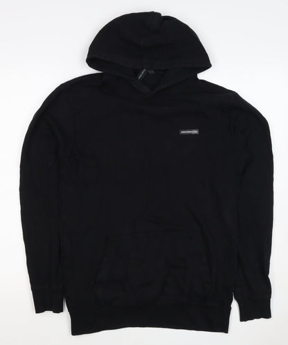 Good For Nothing Men’s Black S Pullover Hoodie Logo Kangaroo Pocket