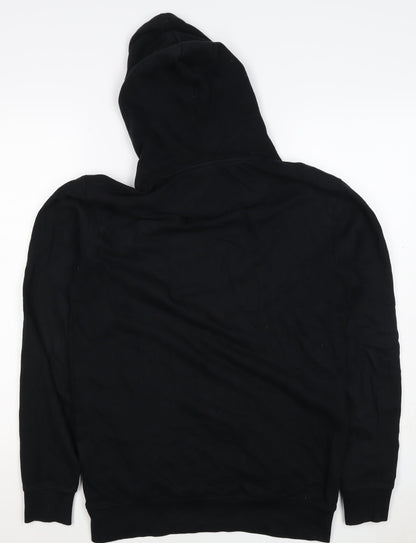 Good For Nothing Men’s Black S Pullover Hoodie Logo Kangaroo Pocket