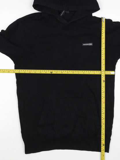 Good For Nothing Men’s Black S Pullover Hoodie Logo Kangaroo Pocket