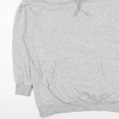 Pieces Men’s Grey S Pullover Hoodie Drawstring Kangaroo Pocket