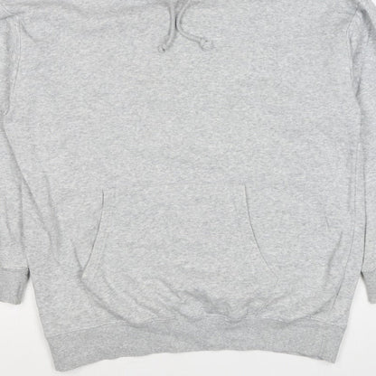 Pieces Men’s Grey S Pullover Hoodie Drawstring Kangaroo Pocket