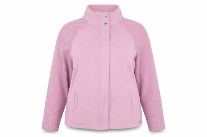 Next Women Pink UK 16 Basic Jacket Full Zip Ribbed Sleeves
