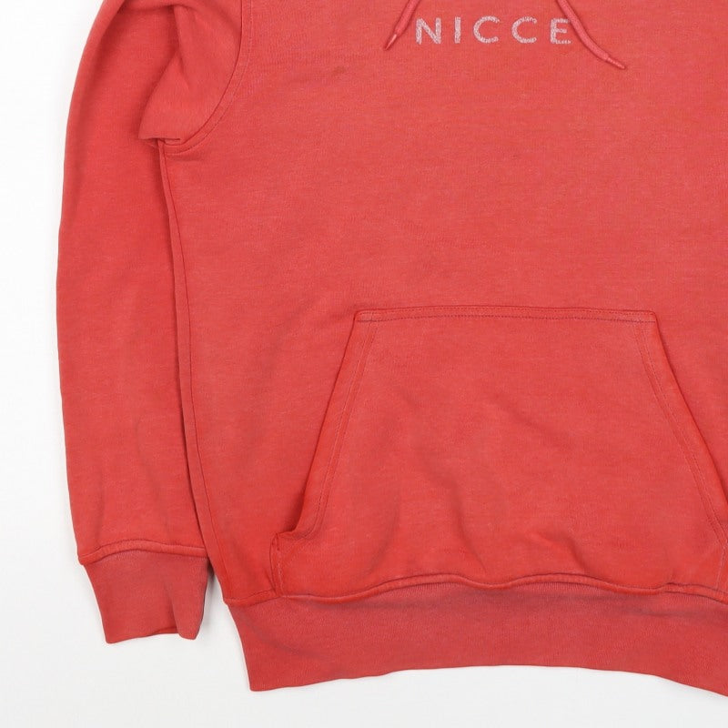 Nicce Men’s Red XS Pullover Hoodie Logo Drawstring Pockets