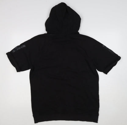 G-Star RAW Men’s Black L Short Sleeve Graphic Pullover Hoodie