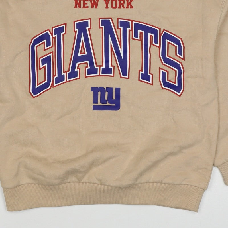 NFL Boys Beige New York Giants Graphic Print Pullover Sweatshirt 10-11 Years