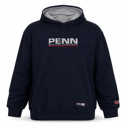 Penn Men’s Blue XL Pullover Hoodie Logo Graphic Print Kangaroo Pocket