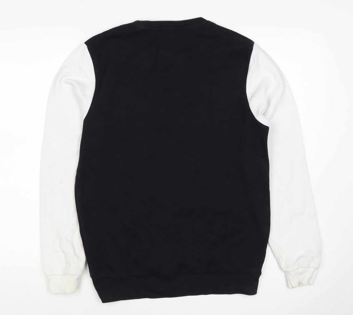 Jack Wills Men’s Black White S Pullover Crew Neck Logo Sweatshirt