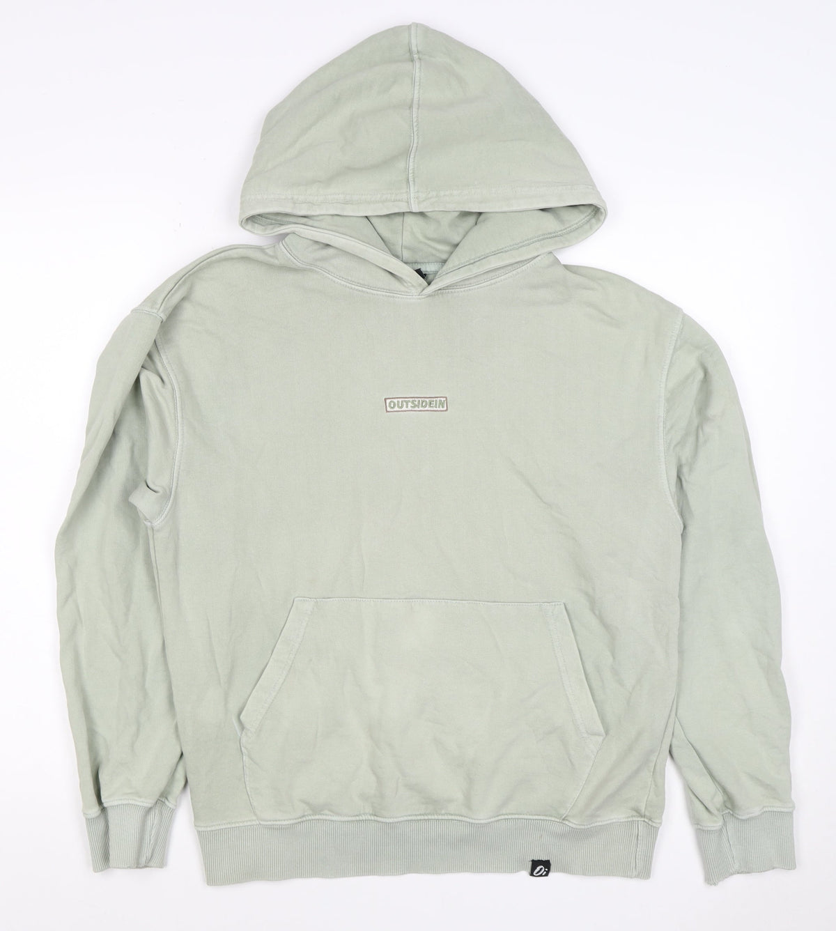 OutsideIn Men’s Green XS Pullover Hoodie Logo Kangaroo Pocket