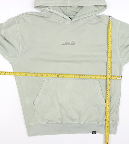OutsideIn Men’s Green XS Pullover Hoodie Logo Kangaroo Pocket