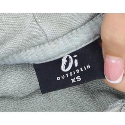 OutsideIn Men’s Green XS Pullover Hoodie Logo Kangaroo Pocket