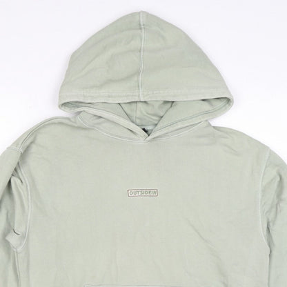 OutsideIn Men’s Green XS Pullover Hoodie Logo Kangaroo Pocket