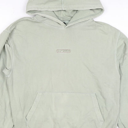 OutsideIn Men’s Green XS Pullover Hoodie Logo Kangaroo Pocket