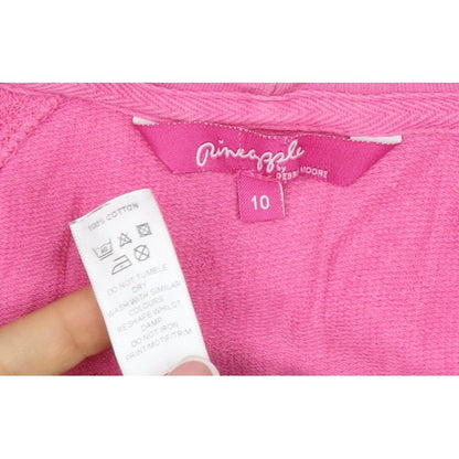 Pineapple Women’s Pink UK 10 Full Zip Hooded Logo Hoodie