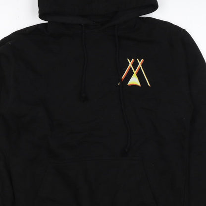 Stars & Stripes Women’s Black M Pullover Hoodie Logo Fleece Drawstring