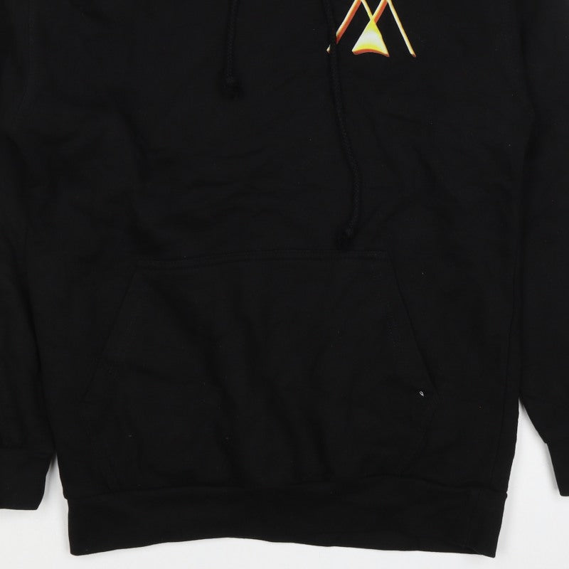 Stars & Stripes Women’s Black M Pullover Hoodie Logo Fleece Drawstring