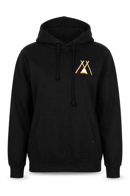 Stars & Stripes Women’s Black M Pullover Hoodie Logo Fleece Drawstring