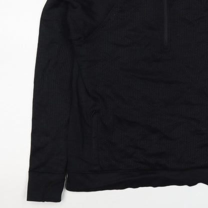 Lululemon Women’s Black UK 8 1/4 Zip Mock Neck Sweatshirt