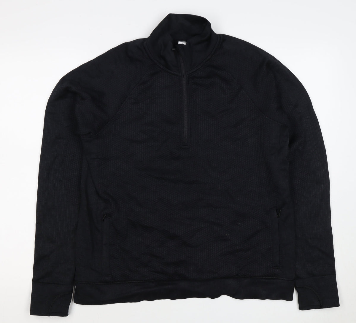 Lululemon Women’s Black UK 8 1/4 Zip Mock Neck Sweatshirt