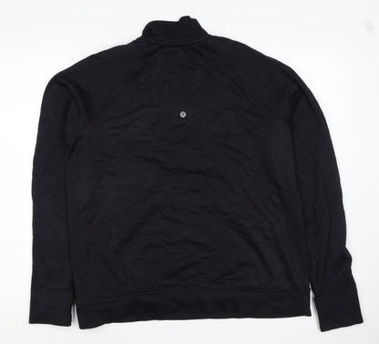 Lululemon Women’s Black UK 8 1/4 Zip Mock Neck Sweatshirt