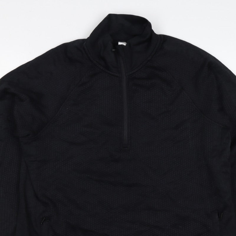 Lululemon Women’s Black UK 8 1/4 Zip Mock Neck Sweatshirt