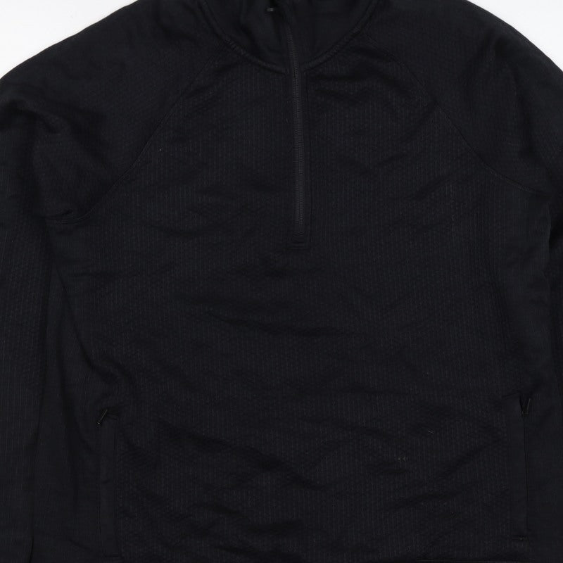 Lululemon Women’s Black UK 8 1/4 Zip Mock Neck Sweatshirt