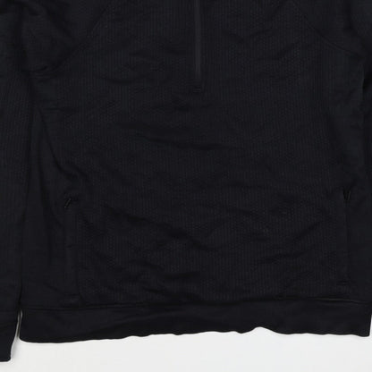 Lululemon Women’s Black UK 8 1/4 Zip Mock Neck Sweatshirt