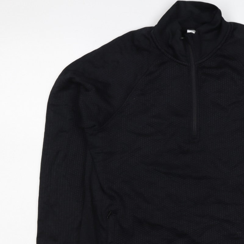 Lululemon Women’s Black UK 8 1/4 Zip Mock Neck Sweatshirt