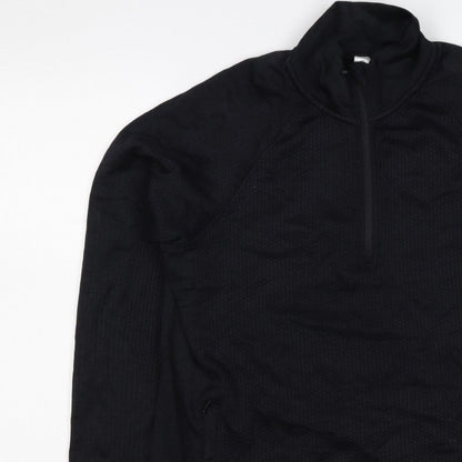 Lululemon Women’s Black UK 8 1/4 Zip Mock Neck Sweatshirt