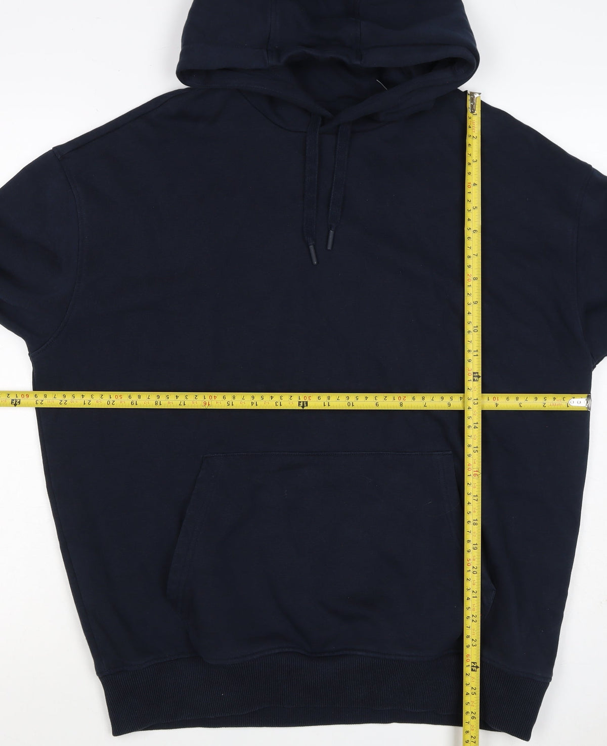 Marks and Spencer Men Blue M Oversized Pullover Hoodie Pockets