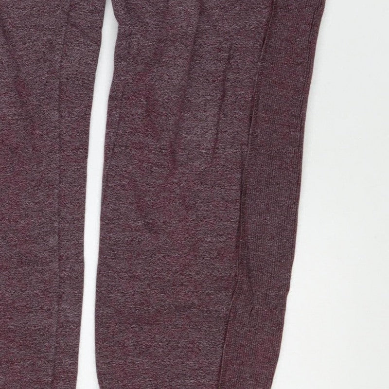 Superdry Men’s Purple Flecked Fleece Joggers Size S Drawstring