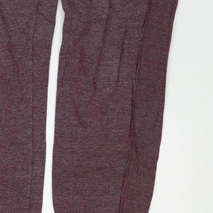 Superdry Men’s Purple Flecked Fleece Joggers Size S Drawstring