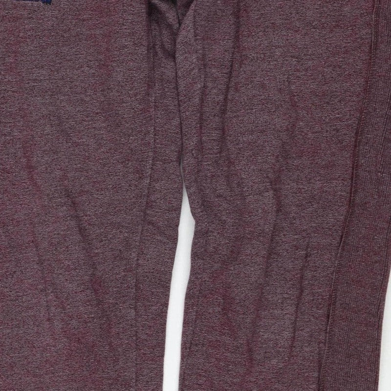 Superdry Men’s Purple Flecked Fleece Joggers Size S Drawstring
