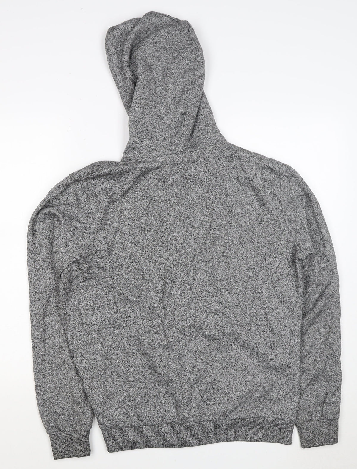 H&M Divided Men’s Grey M Full Zip Hooded Sweatshirt Cotton Blend