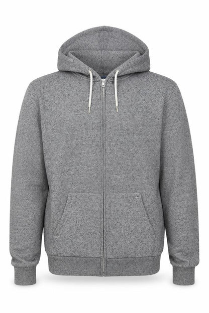 H&M Divided Men’s Grey M Full Zip Hooded Sweatshirt Cotton Blend