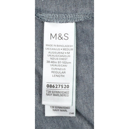 Marks and Spencer Men's Grey M Ultimate Polo Regular Fit Cotton Stretch