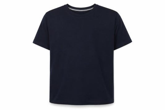 John Lewis Men’s Navy Blue L Cotton Crew Neck Short Sleeve T-Shirt