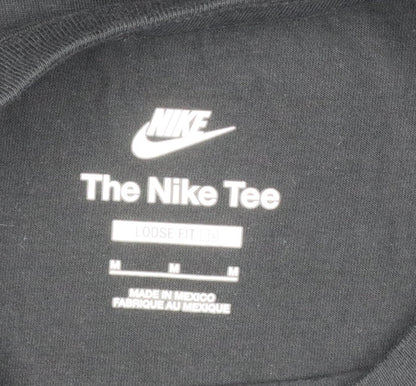 Nike Men's Black M Loose Fit Long Sleeve Logo Cotton T-Shirt