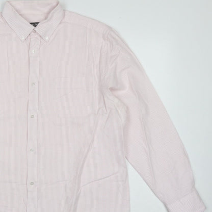 Debenhams The Collection Men’s Pink Stripe 16.5 Classic Fit Dress Shirt