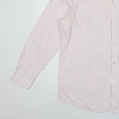 Debenhams The Collection Men’s Pink Stripe 16.5 Classic Fit Dress Shirt