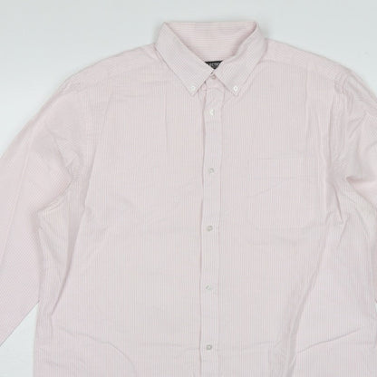 Debenhams The Collection Men’s Pink Stripe 16.5 Classic Fit Dress Shirt