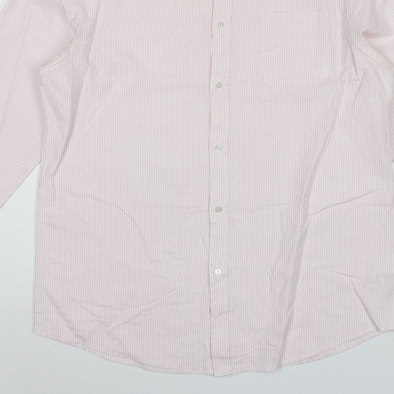 Debenhams The Collection Men’s Pink Stripe 16.5 Classic Fit Dress Shirt